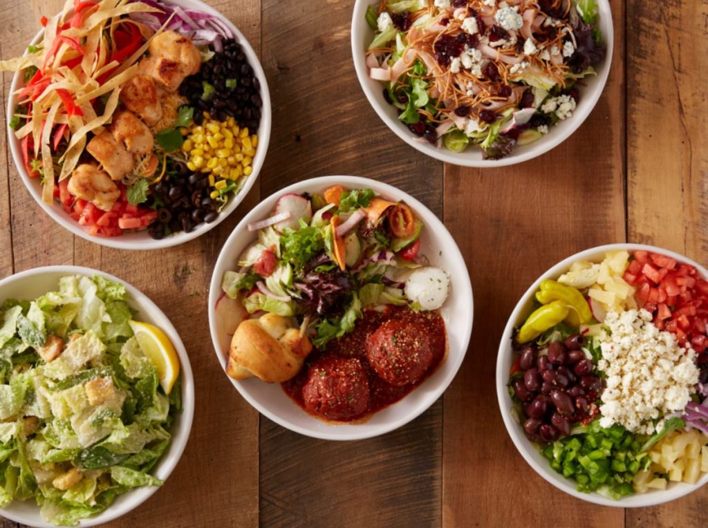 A spread of food options at Beer Barrel in Ohio.