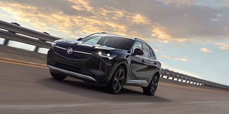 A black 2023 Buick Envision.