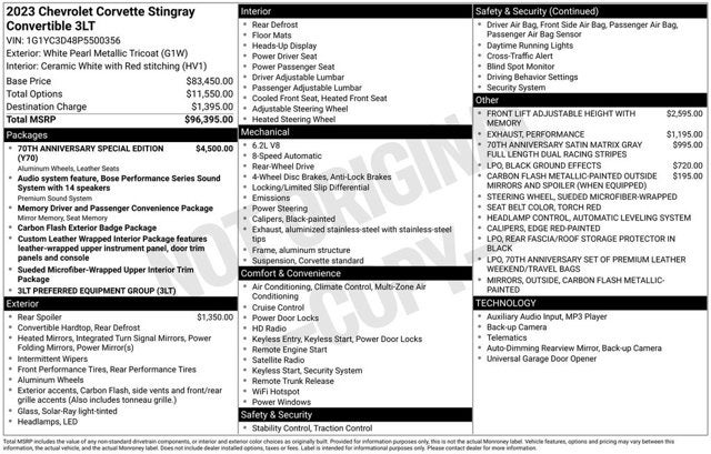 2023 Chevrolet Corvette 3LT