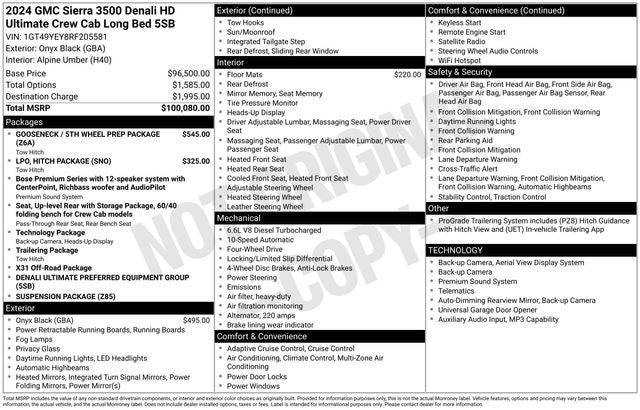 2024 GMC Sierra 3500HD Denali Ultimate