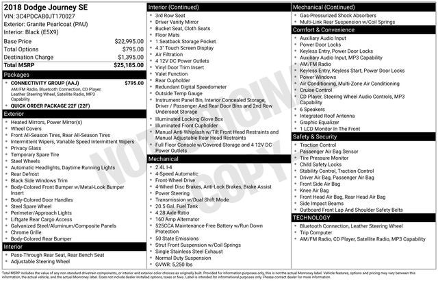 2018 Dodge Journey SE