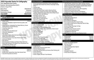 2025 Hyundai Santa Fe Calligraphy