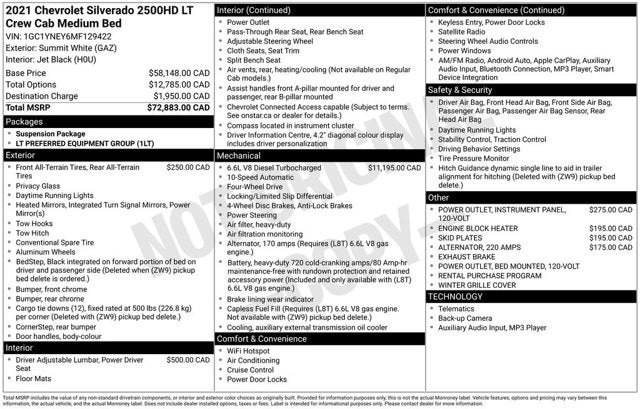 2021 Chevrolet Silverado 2500HD LT