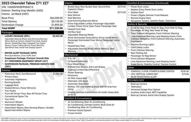 2023 Chevrolet Tahoe Z71