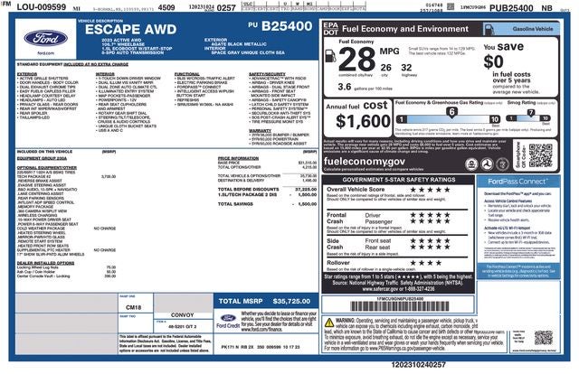 2023 Ford Escape Active