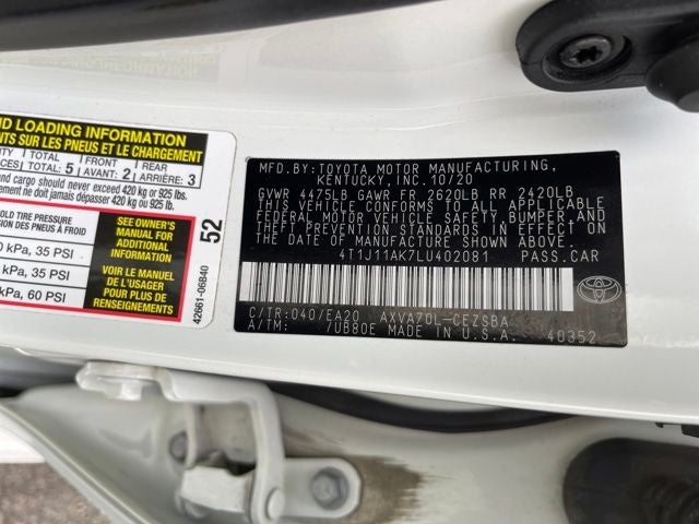 2020 Toyota Camry SE