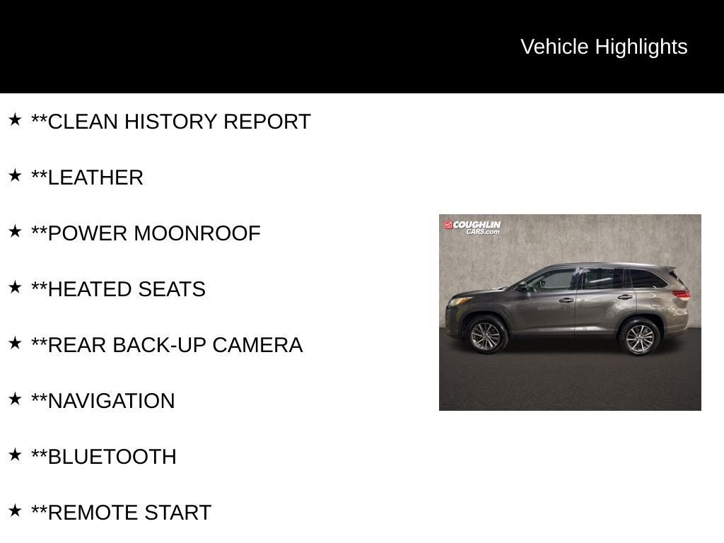 2019 Toyota Highlander SE