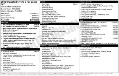 2025 Chevrolet Corvette E-Ray 3LZ