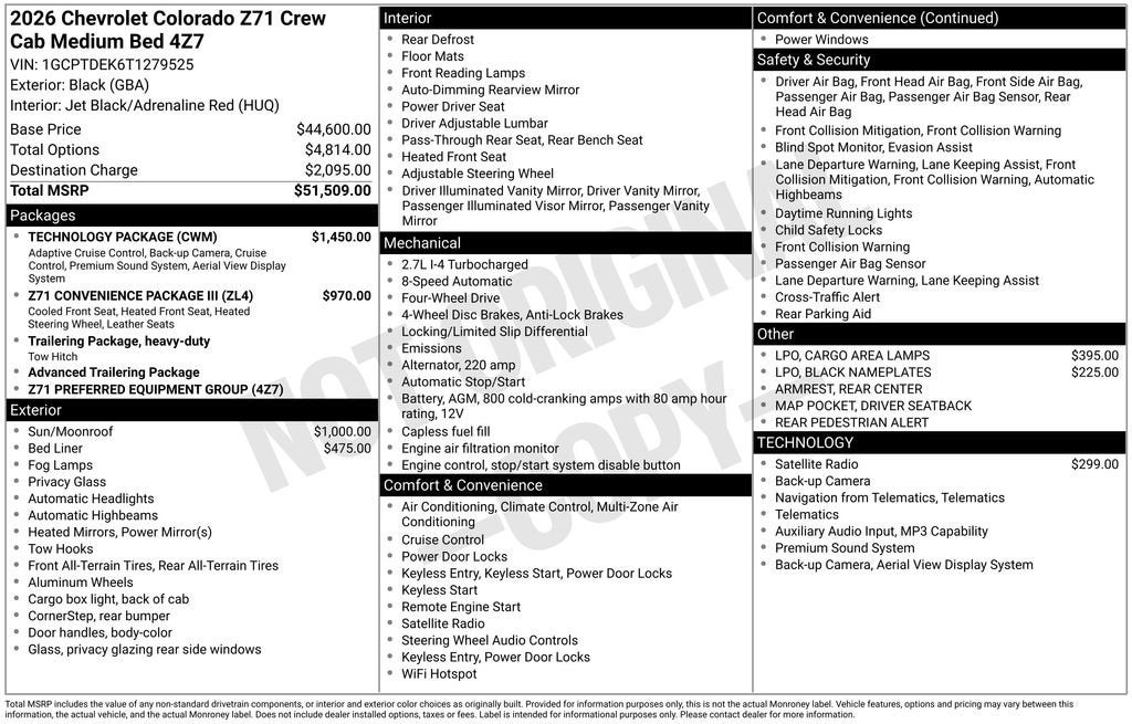 2026 Chevrolet Colorado Z71