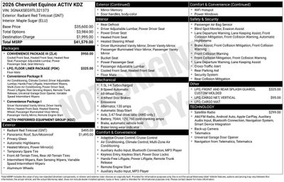 2026 Chevrolet Equinox ACTIV