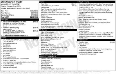 2026 Chevrolet Trax LT