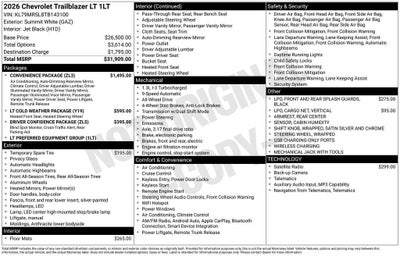 2026 Chevrolet Trailblazer LT