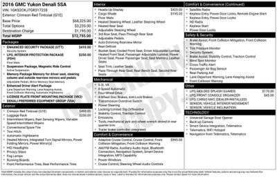 2016 GMC Yukon Denali