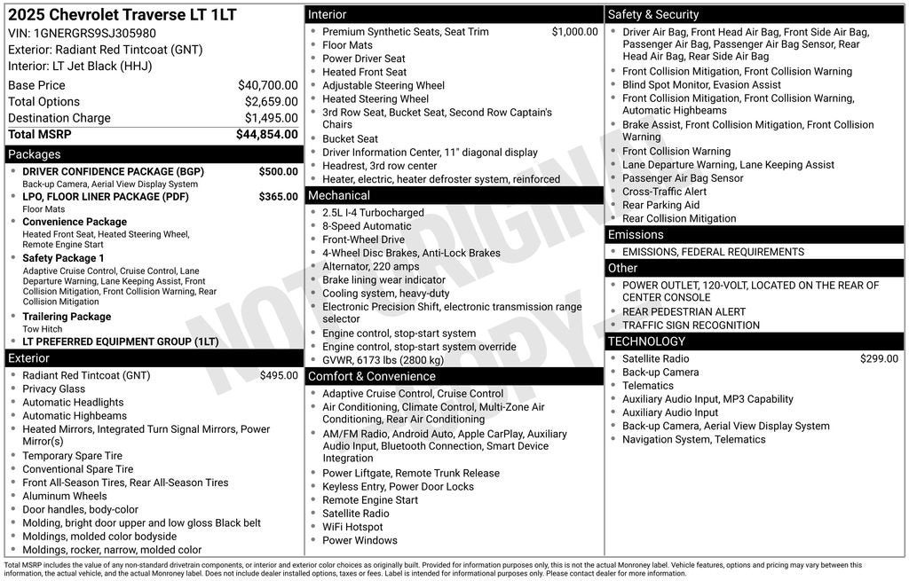 2025 Chevrolet Traverse LT