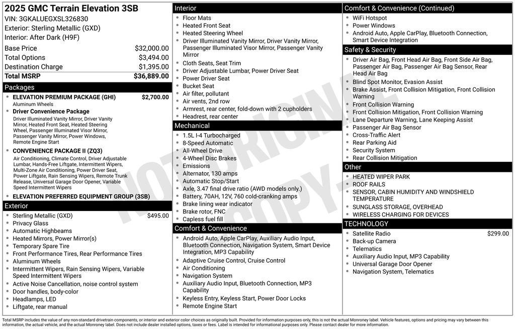 2025 GMC Terrain Elevation