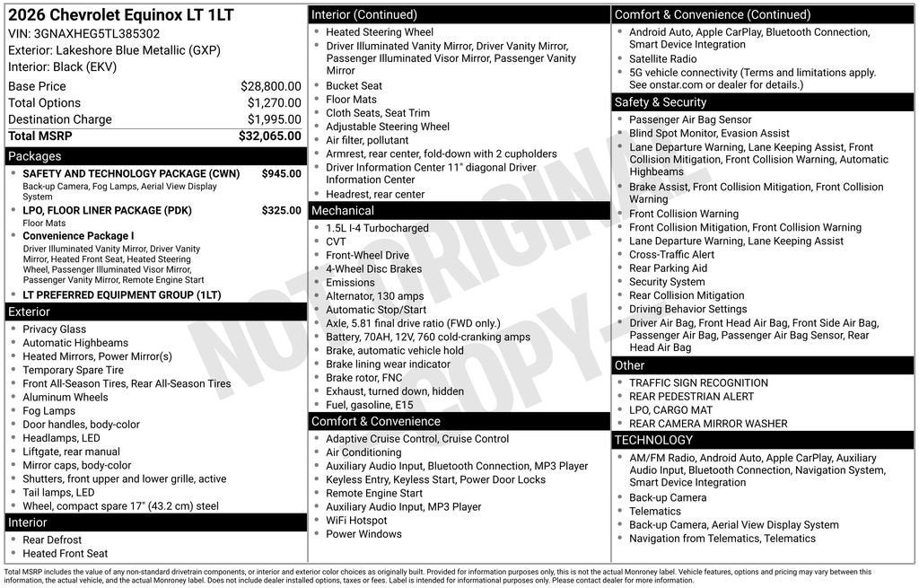 2026 Chevrolet Equinox LT