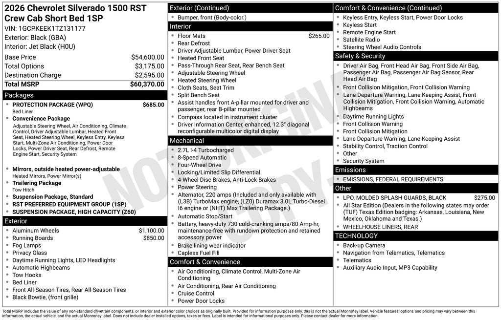 2026 Chevrolet Silverado 1500 RST