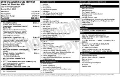 2020 Chevrolet Silverado 1500 RST