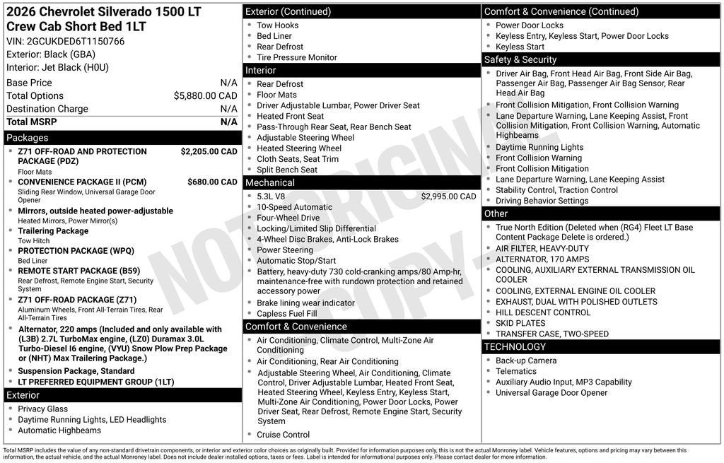 2026 Chevrolet Silverado 1500 LT