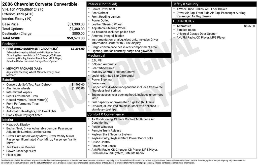 2006 Chevrolet Corvette Base