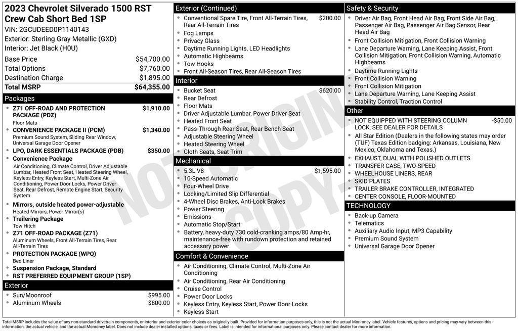 2023 Chevrolet Silverado 1500 RST