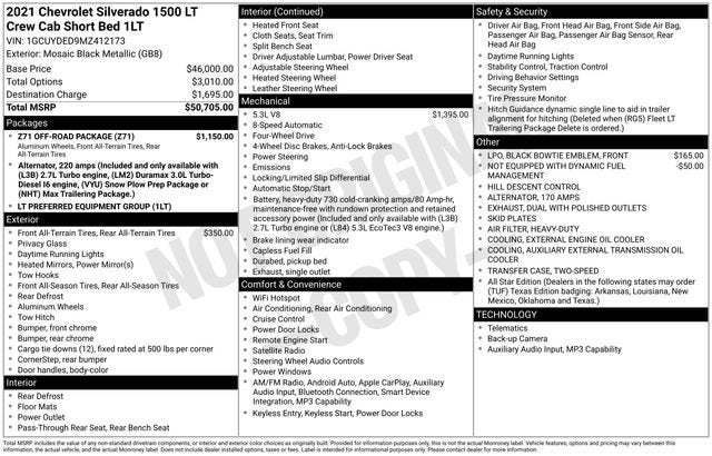 2021 Chevrolet Silverado 1500 LT