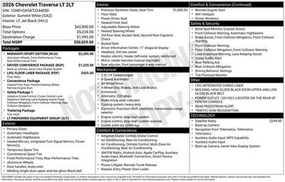 2026 Chevrolet Traverse LT