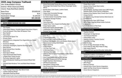 2020 Jeep Compass Trailhawk