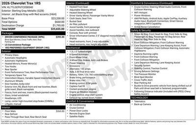 2026 Chevrolet Trax 1RS