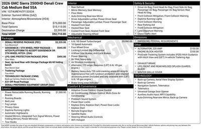 2026 GMC Sierra 2500 HD Denali