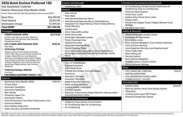 2026 Buick Enclave Preferred